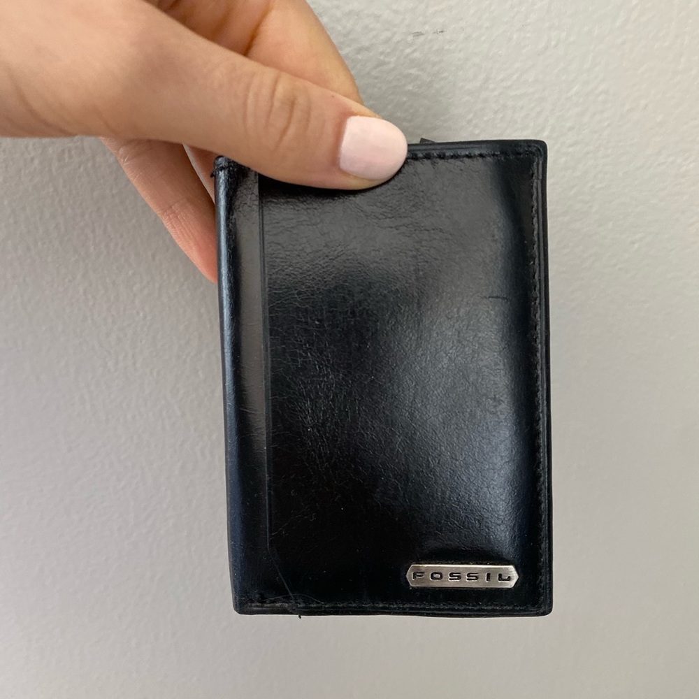 Men’s Black Fossil Wallet New with Tags